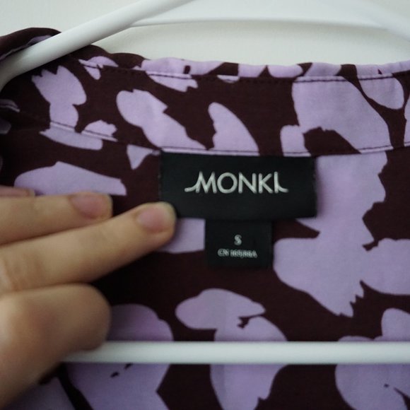 Purple Patterned Monki Top - Picture 2 of 3